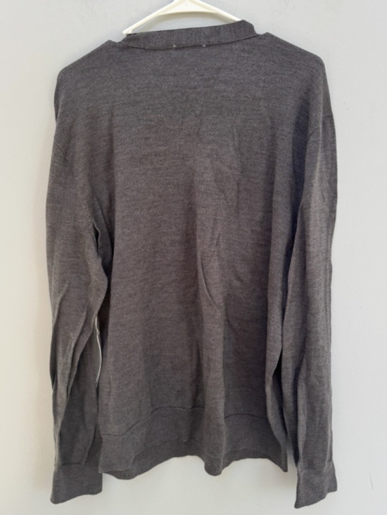 BRAND NEW AG Jeans Brown Classic Long Sleeve V Neck Sweater XL - Picture 5 of 10